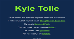 Desktop Screenshot of kyletolle.com