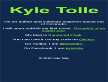 Tablet Screenshot of kyletolle.com